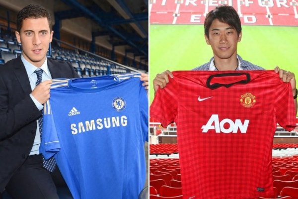 13年后蓝军遭指控! 曼联拒付100万回扣签阿扎尔, 1200万买香川真司